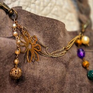 Handmade Vintage  Boho Purse charm